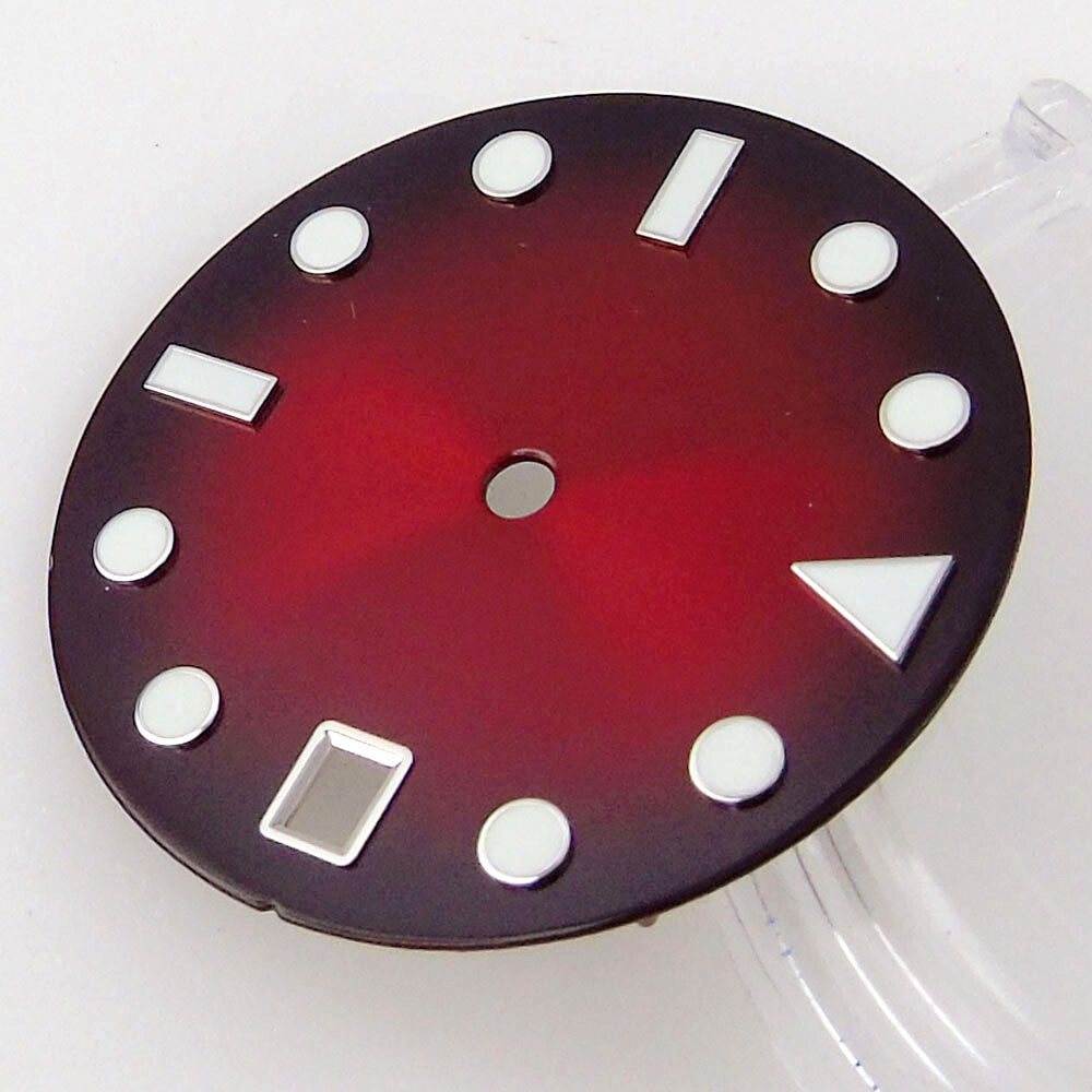 Tandorio 29mm Red Green Blue Yellow sterile Watch dial fit NH35 NH36 Movement
