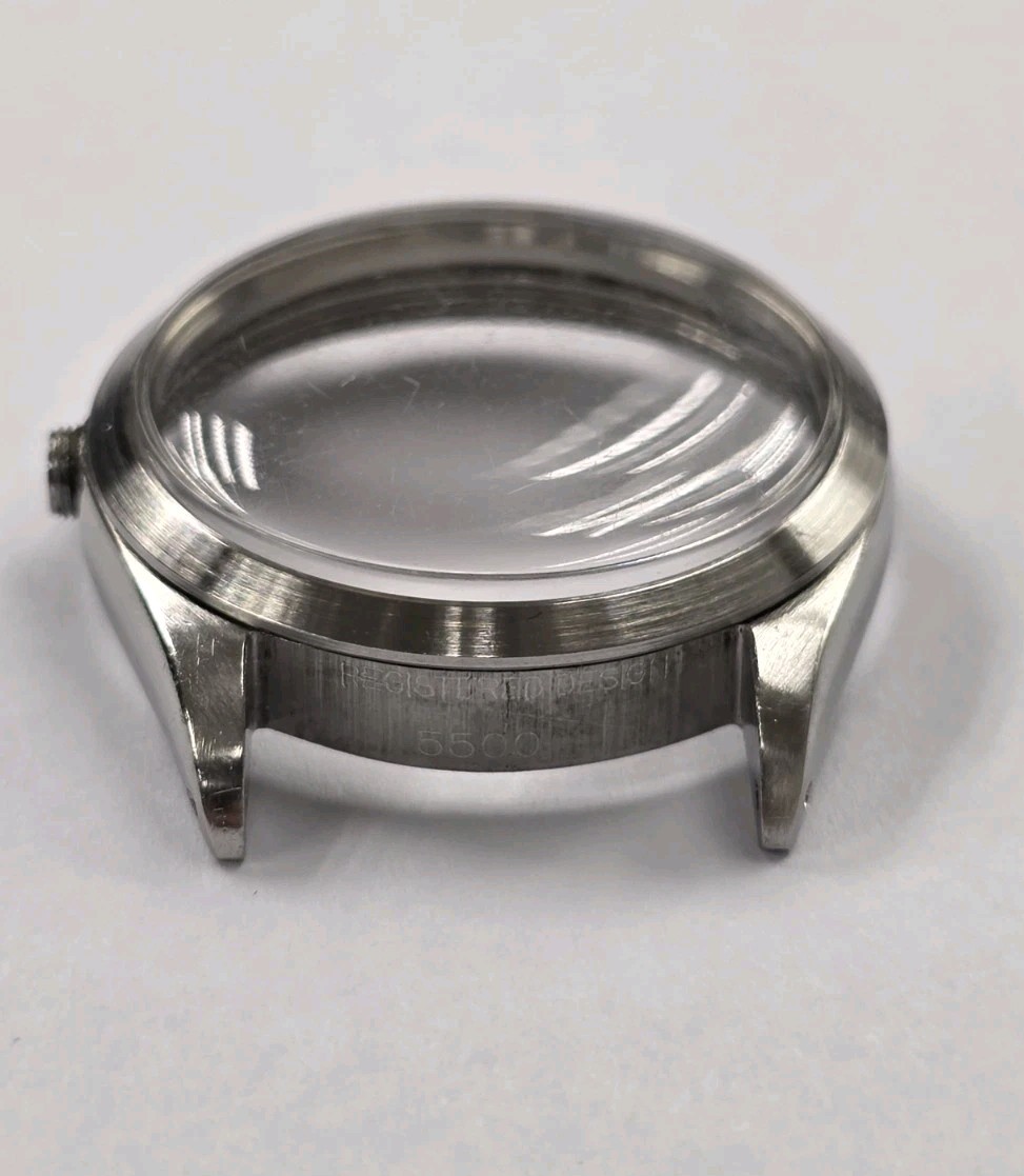 ROLEX 5500 VINTAGE AIRKING WATCH CASE COMPLETE 34 MM (100% GENUINE & V.GOOD)