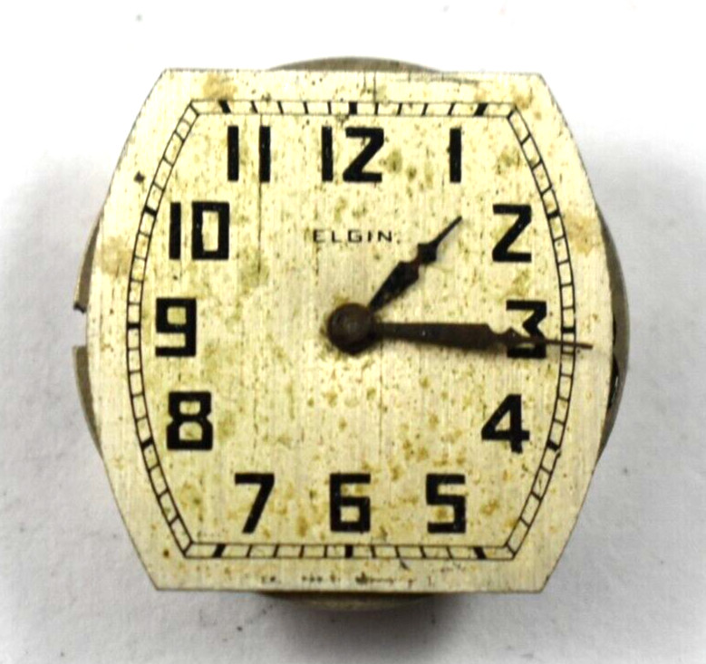 Vintage Elgin Manual Wind 430 6/0s 7J Wrist Watch Movement lot.fg