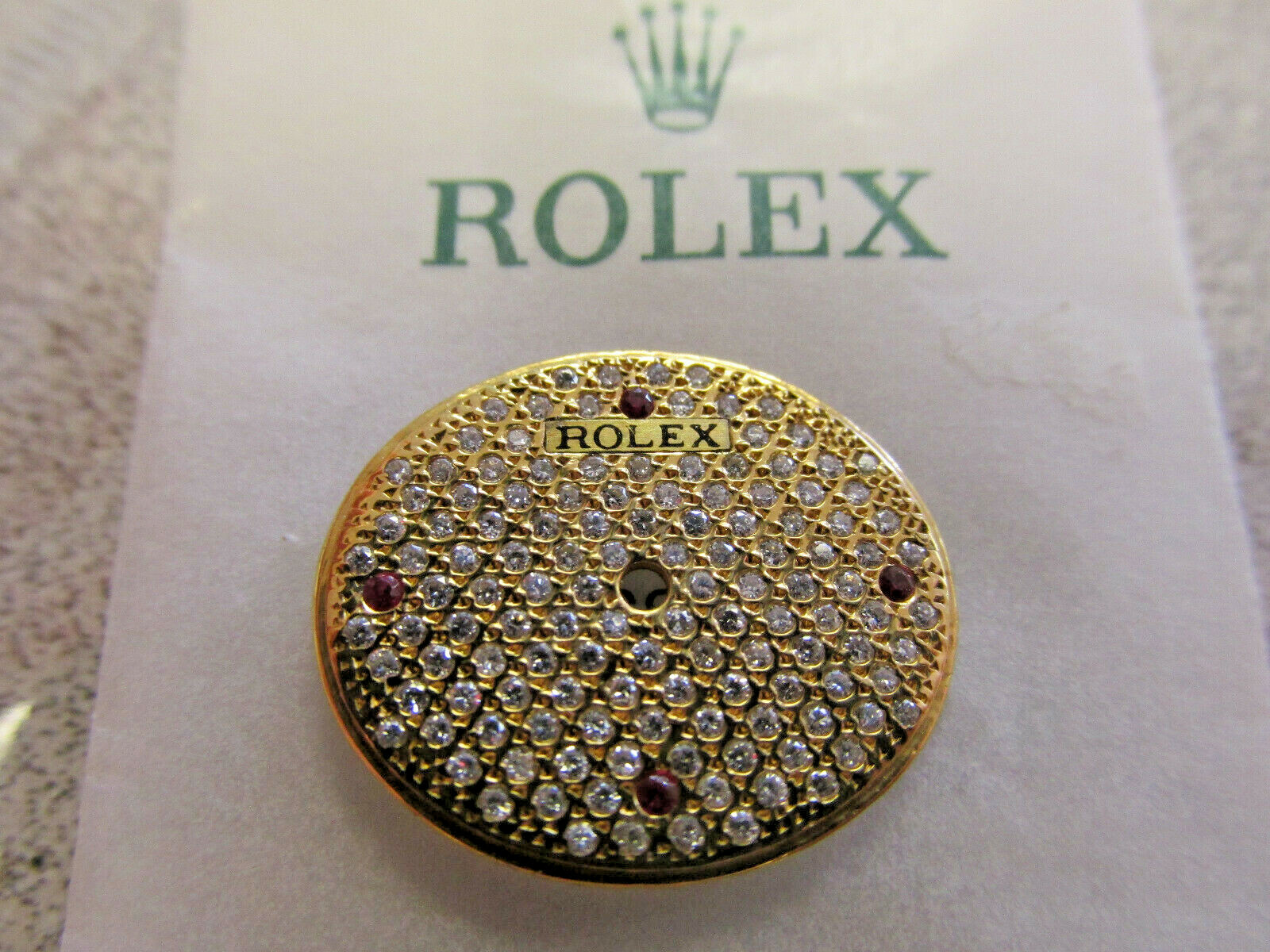 Rolex Factory Diamond & Ruby Dial for Rolex Cellini Woman’s Watch MAKE OFFER