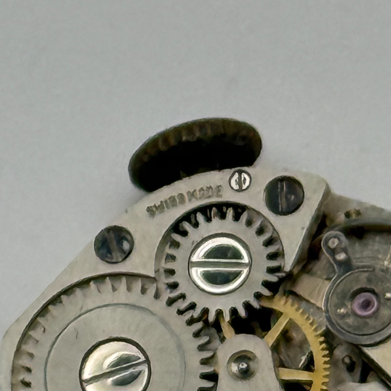 FHF 60 Watch Movement Swiss Manual Wind Vintage Parts Repair 15.3mm