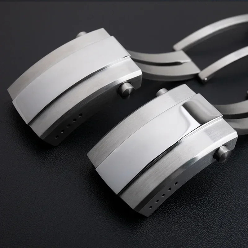 18 20mm Adjustbale SS Metal Fold Deployment Clasp For Breitling Strap Band
