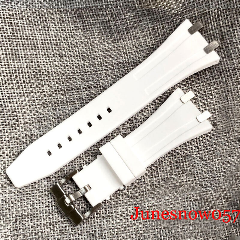 42MM Brushed Sliver Watch Case Rubber Strap Fit NH35 NH36 SKX SRP Sapphire Glass