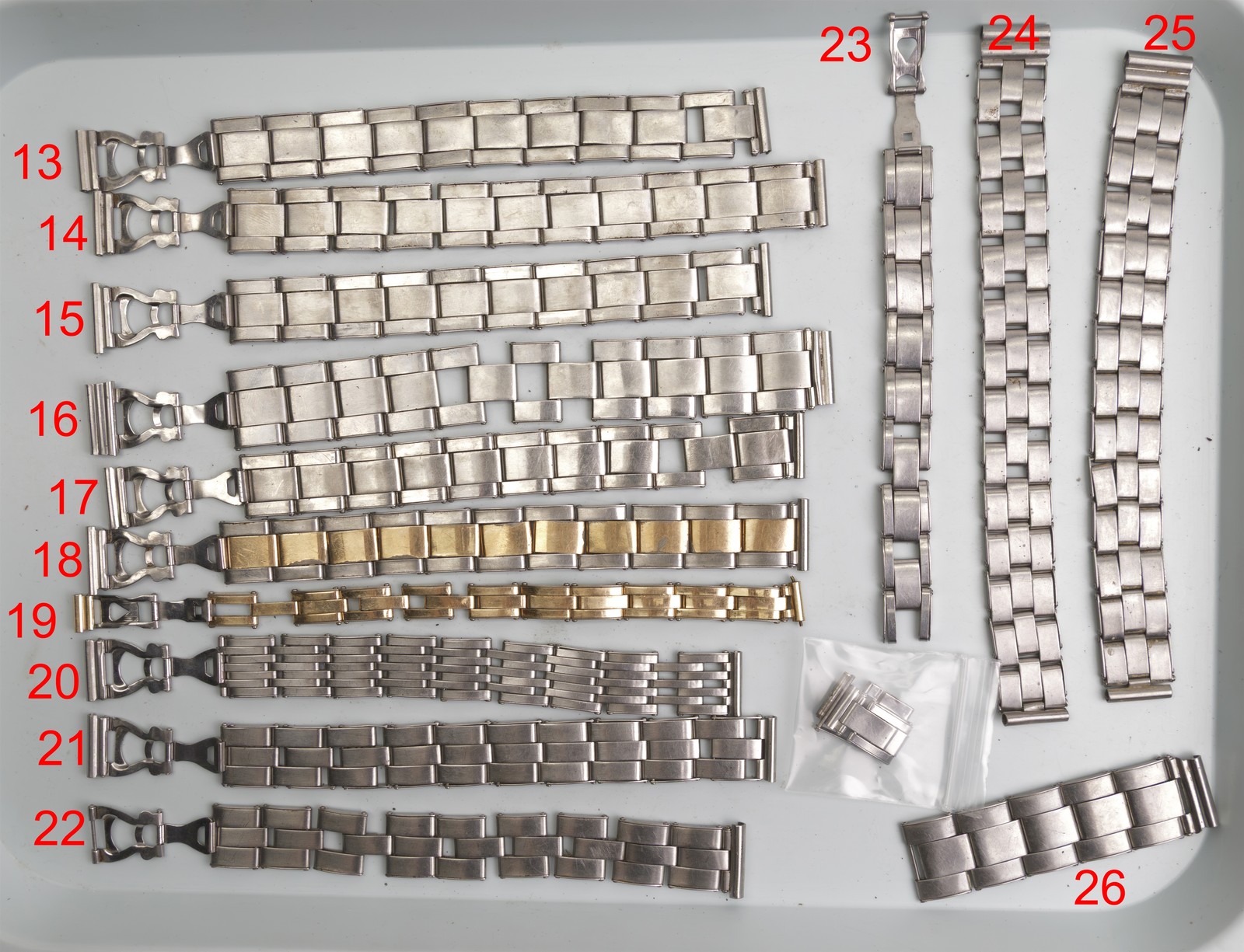 Parts/Repair Cromwell Rivet Stretch Oyster Link Rolex Bubbleback Bracelets Bands