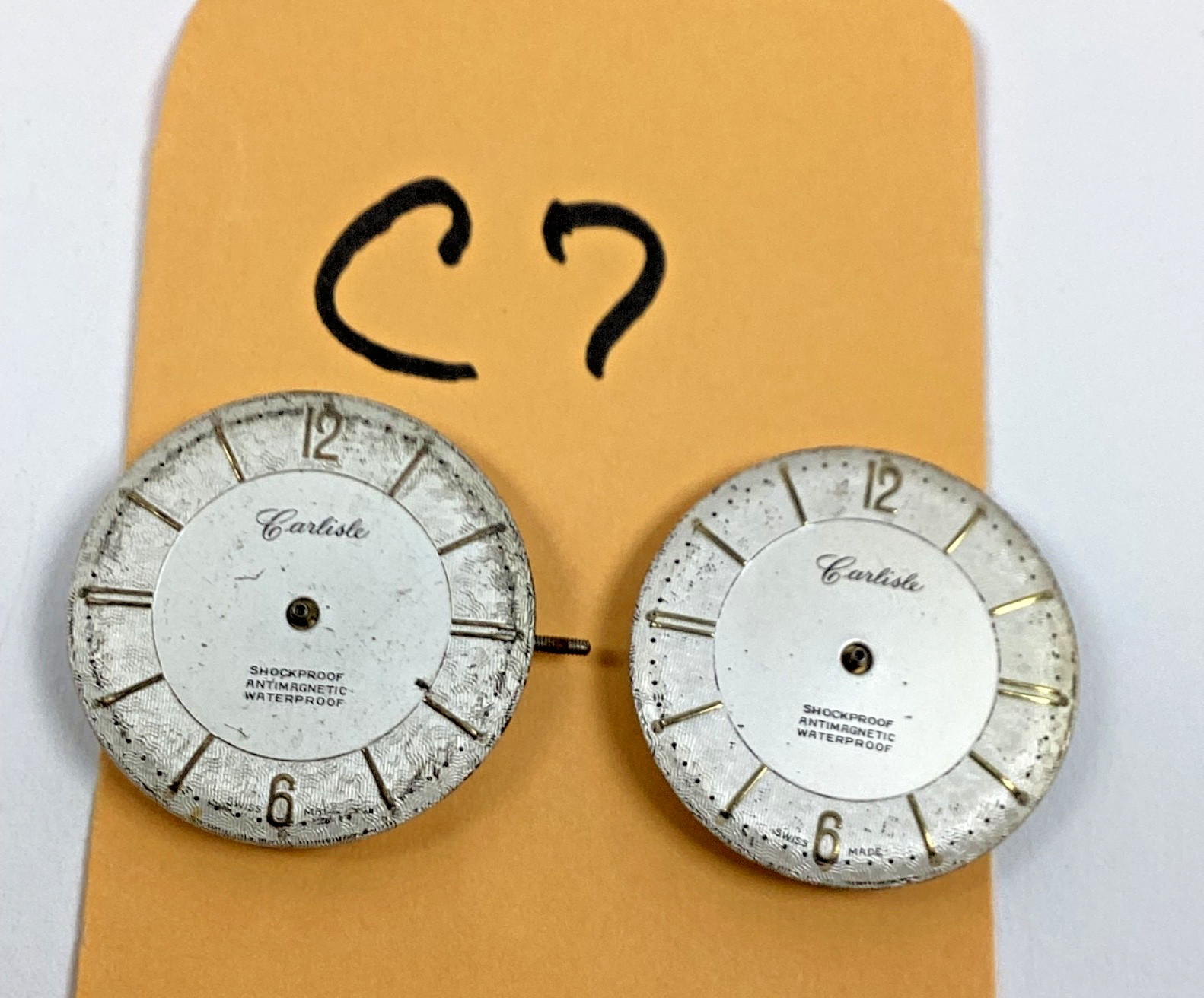 Lot Carlisle Henriline Watch Co Ebosa EB1553 Swiss 1 Runs Spare Part Repair READ