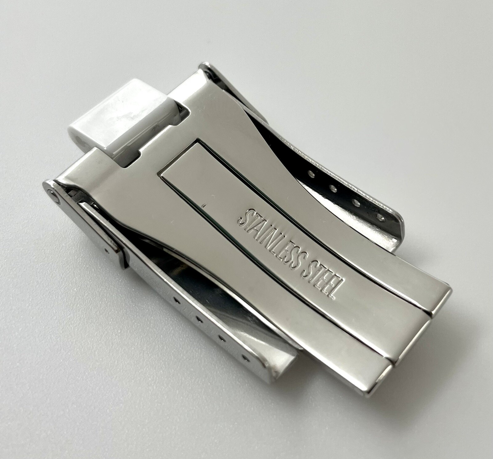 Preowned Genuine Invicta #1250 Tritnite Limited Edition 20mm S/S Folding Clasp