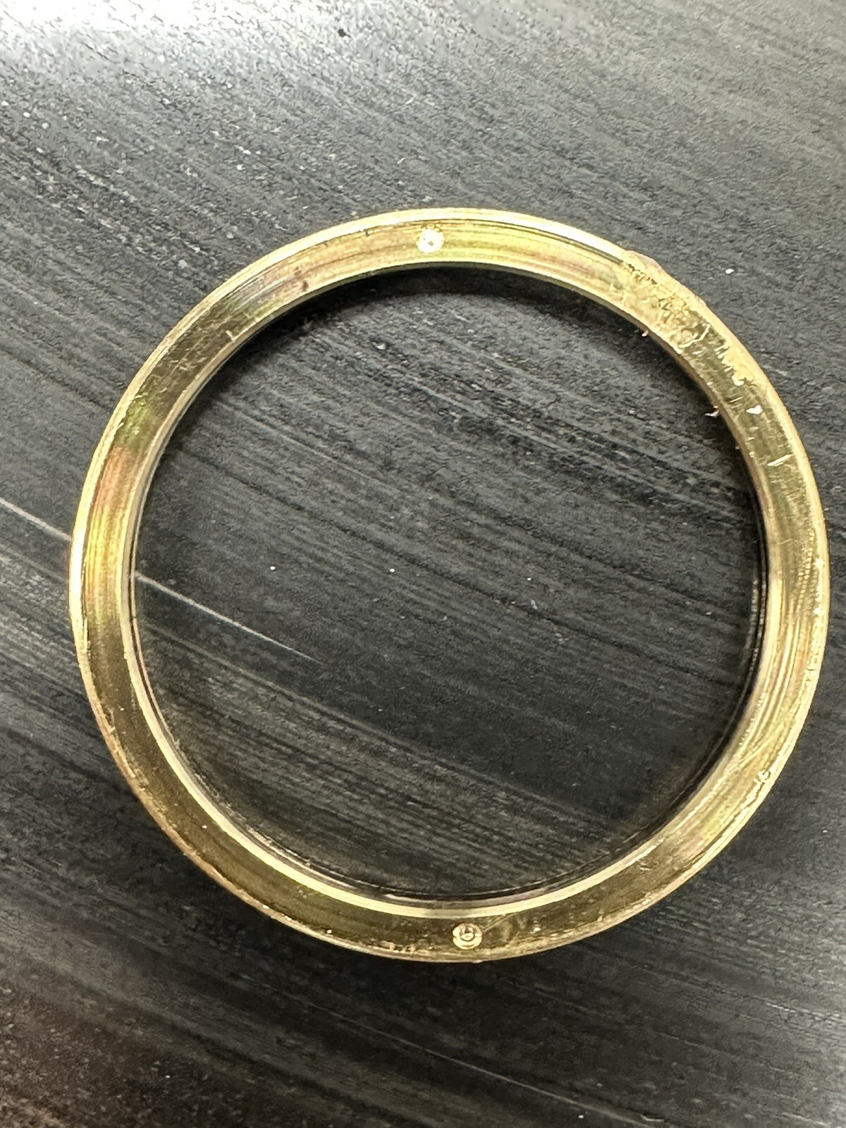 18K Solid Yellow Gold 26 mm Fluted Bezel For Rolex Watch