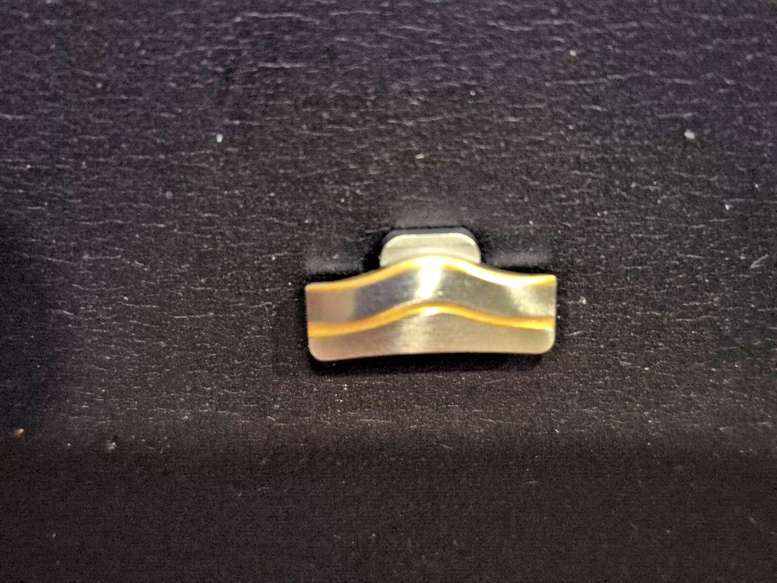 EBEL Classic Wave 15mm End Piece Link Stainless Steel and Gold For 15mm lug case