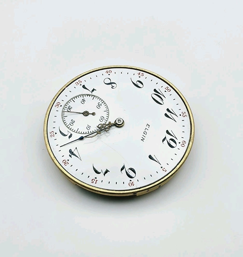 1917 Elgin Model 3 Grade 311 7J 12s Pocket Watch Movement For Repair