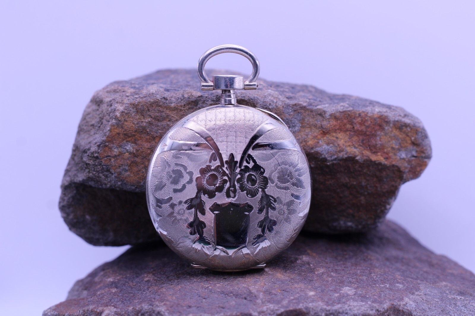 FPF DEPOSIT ARGENTAN KEYWIND SWISS NOS POCKET WATCH CASE 45.9mm (DL)