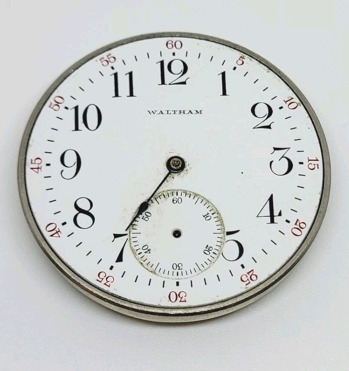 1907 Waltham Model 1894 Grade No. 220 15J 12s Pocket Watch Movement For Repair