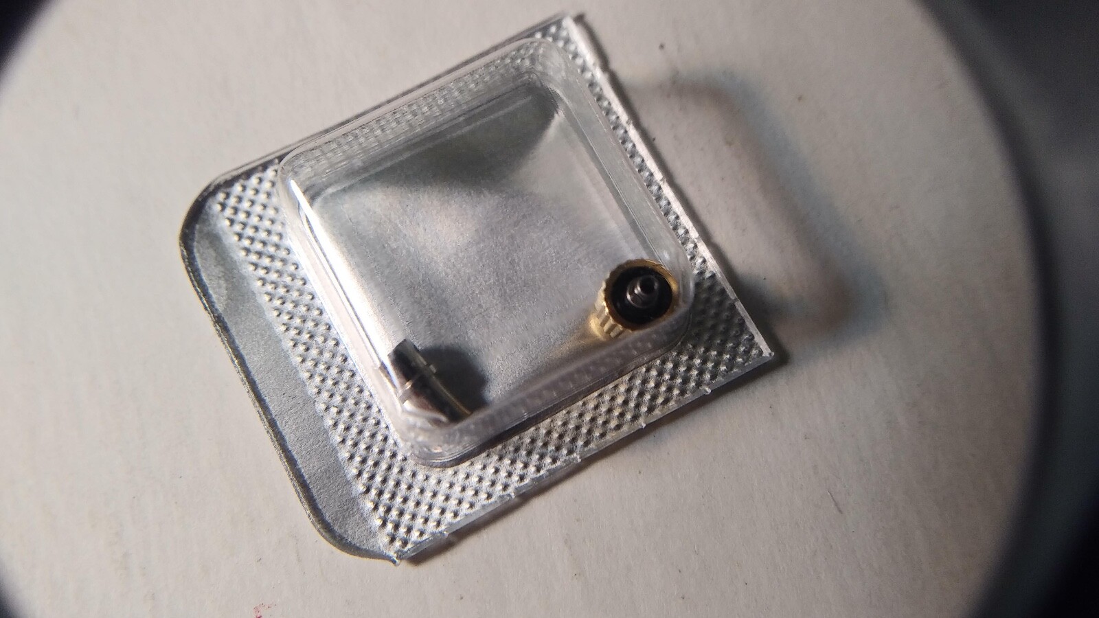 Tag Heuer CROWN and TUBE screwdown YELLOW New/Sealed Tag-18. (4.4mmx4.0mm) tap t