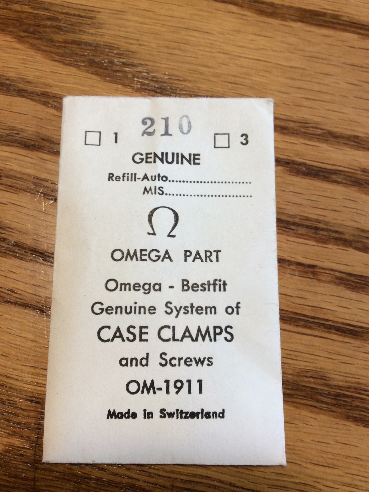 Omega Screw 260 Cal. 5101/92