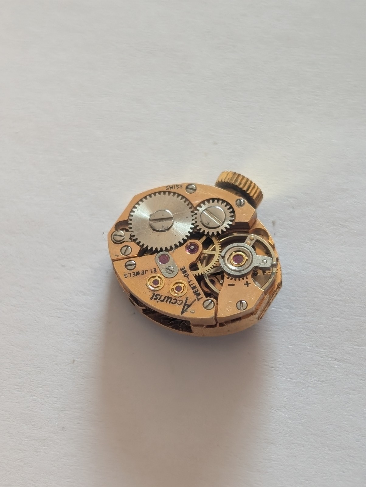 Vintage AS 1677 Mechanical Watch Movement (Runs)