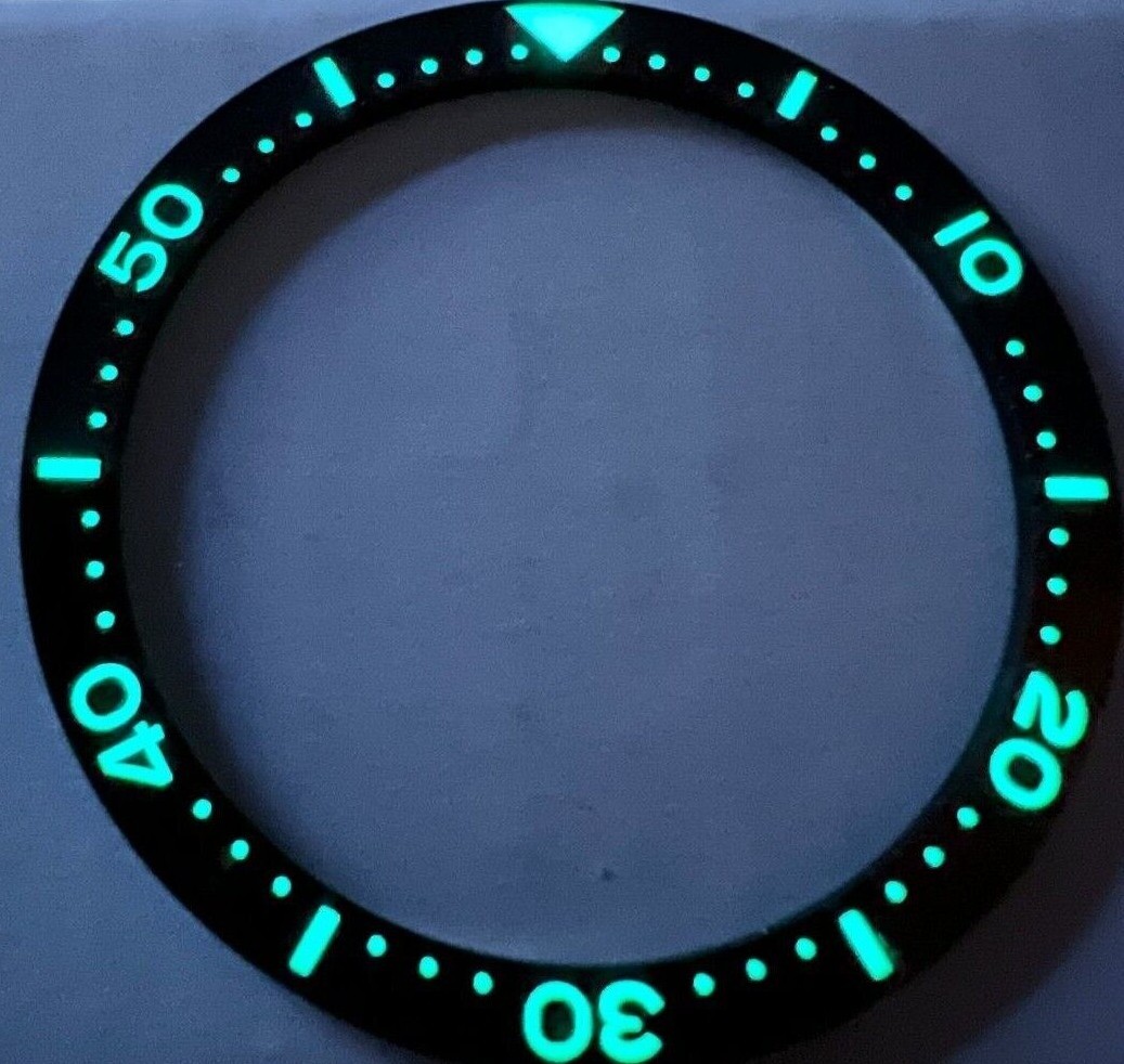 Full LUME Flat Ceramic Bezel Insert SKX SUBMARINER Seiko Diver Various Colours