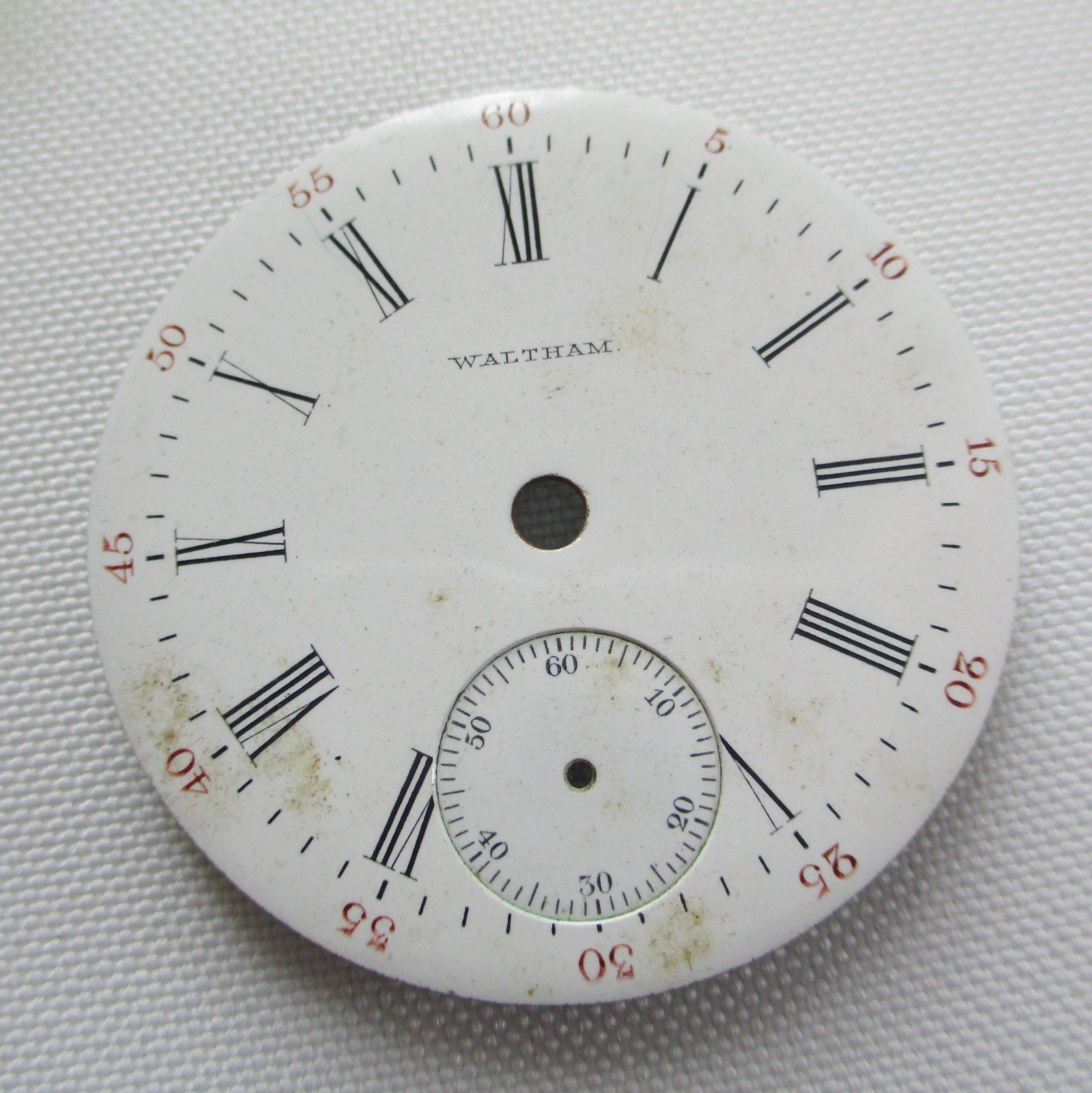 Vintage Waltham Pocket Watch Dials 4 Pieces