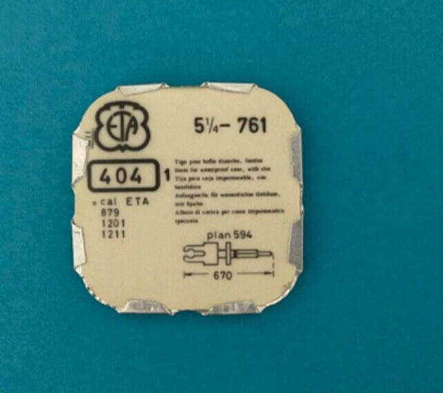 ETA 761 879 1201 1211 Female Stem watch part #404