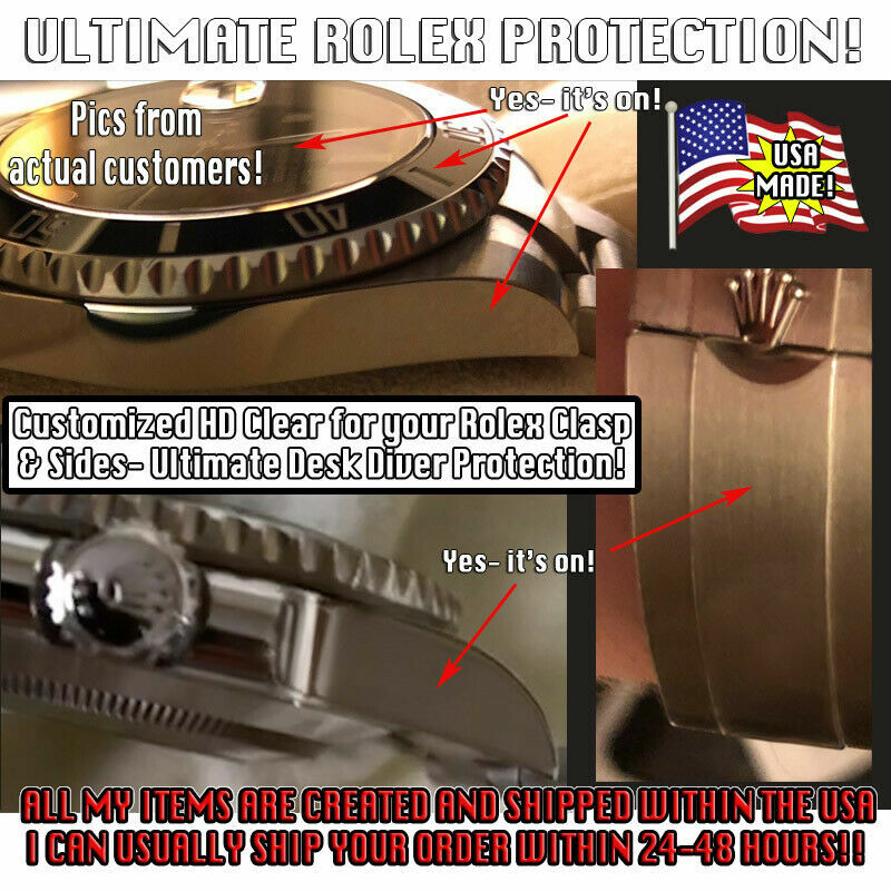 HD CLR Protectors for Rolex Sky Dweller 326934 Clasp, Case Sides, Links Set x2