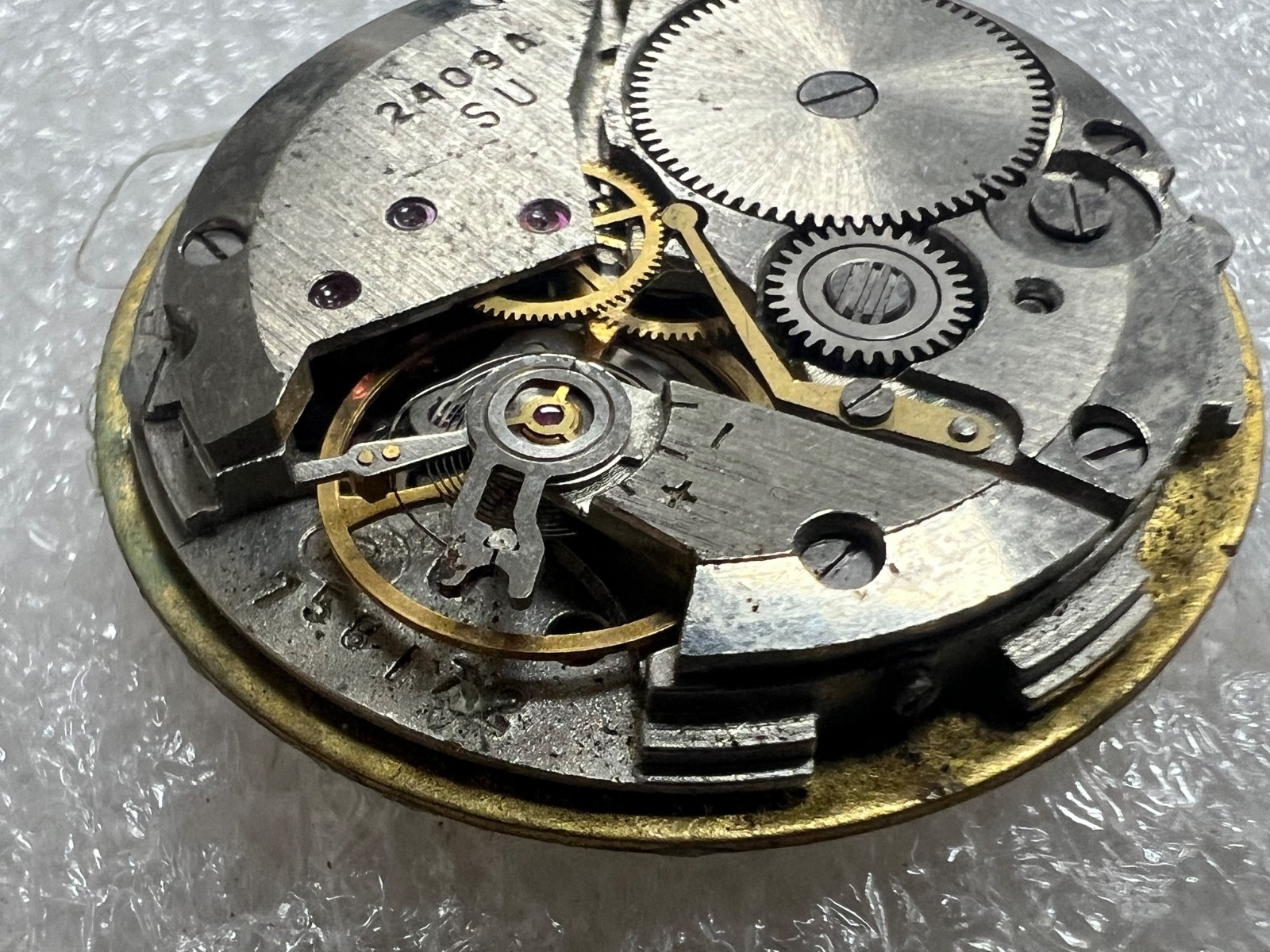 Watch movement USSR Vostok Cal.2409A plus Dial.For parts.