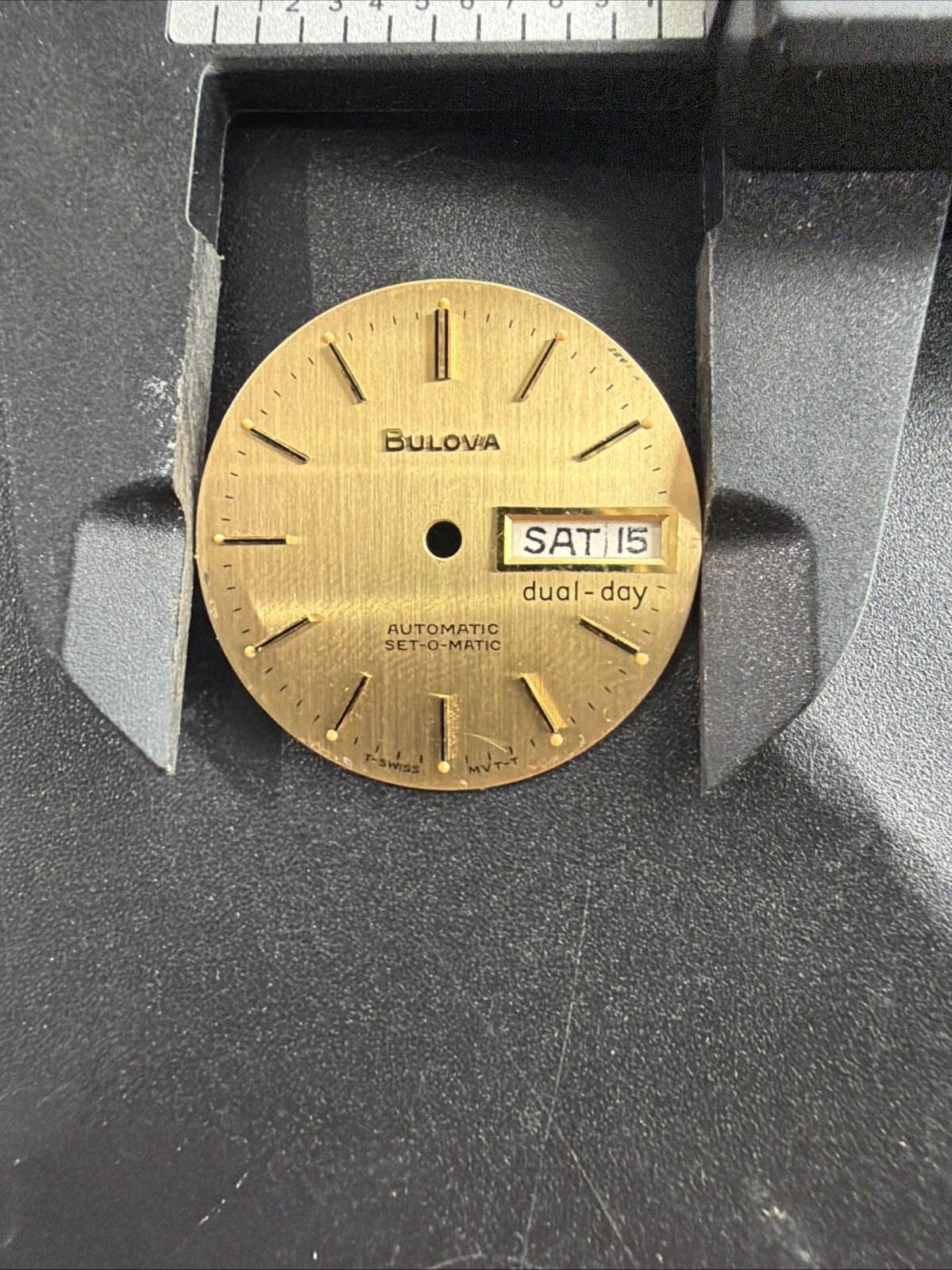 BA88 Bulova Automatic Set O Matic Day Date 27-28mm Mens Watch Dial Replacement**