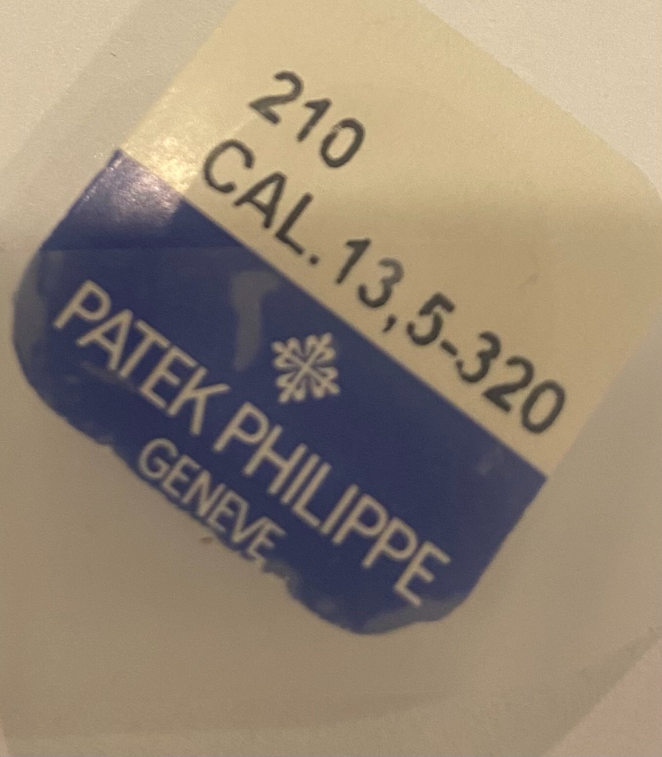 Patek Philippe 13.5-320 Third Wheel