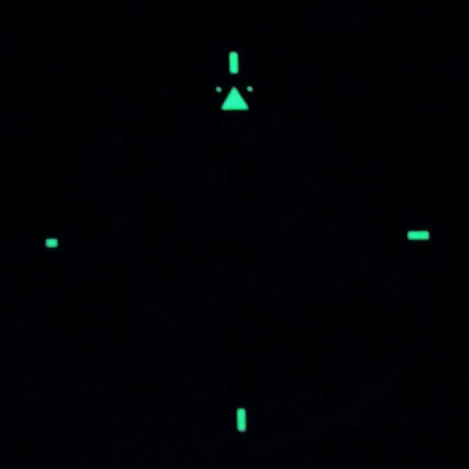New White Watch Dial Green Luminous For Seagull ETA 6497 ST3600 Movement A