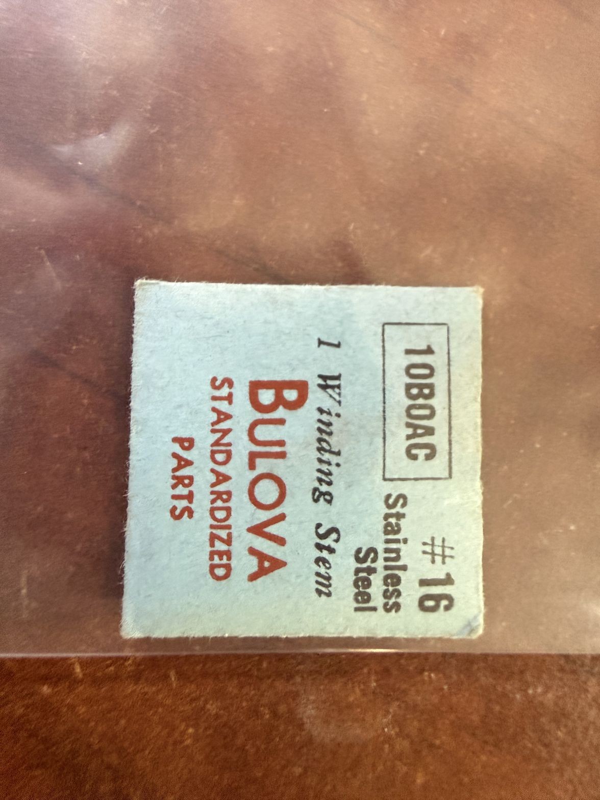 Bulova 10BOAC Winding Stem #16 NOS Genuine Vintage Watch Part New Old Stock