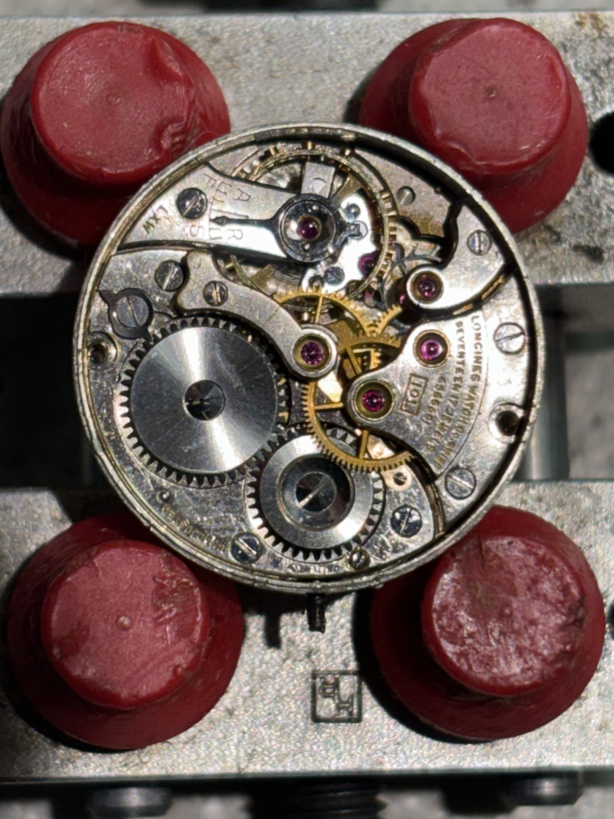 VINTAGE LONGINES Commander WATCH MOVEMENT, CAL. 10L, RUNNING, 17 JEWEL for part