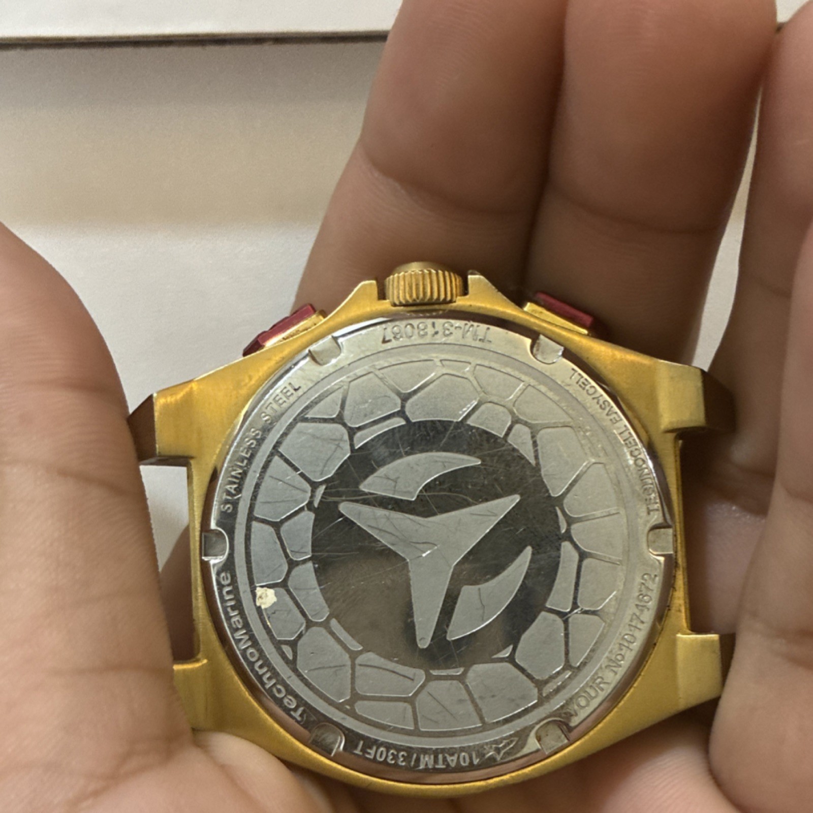 TechnoMarine Gold Stainless Steel Watch Case TM-318087