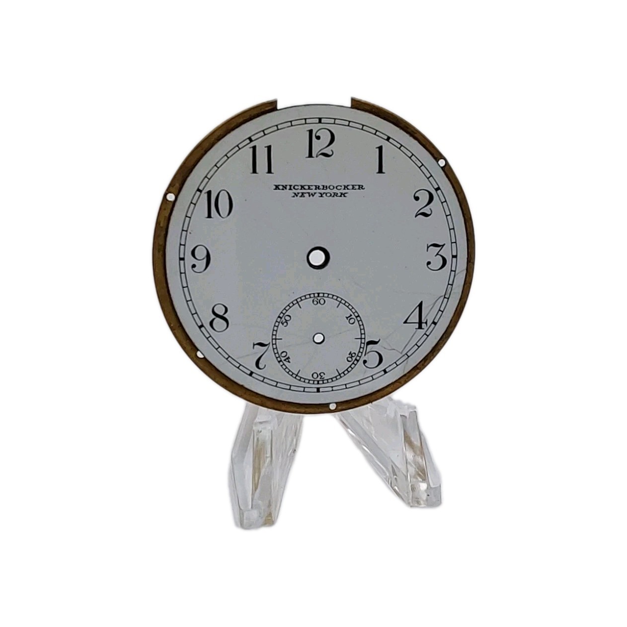 Knickerbocker New York 45.4mm Enamel Pocket Watch Dial Only 1146