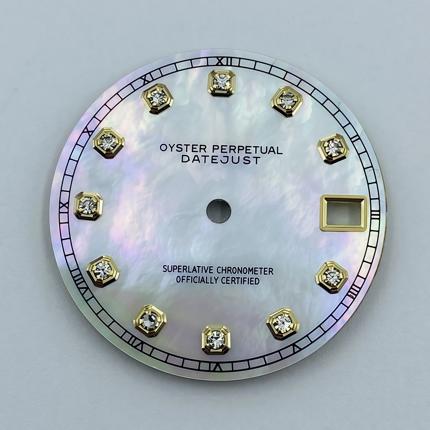 28.5mm Pearl Diamond Watch Dial No Luminous for Nh35 Nh36 Movement