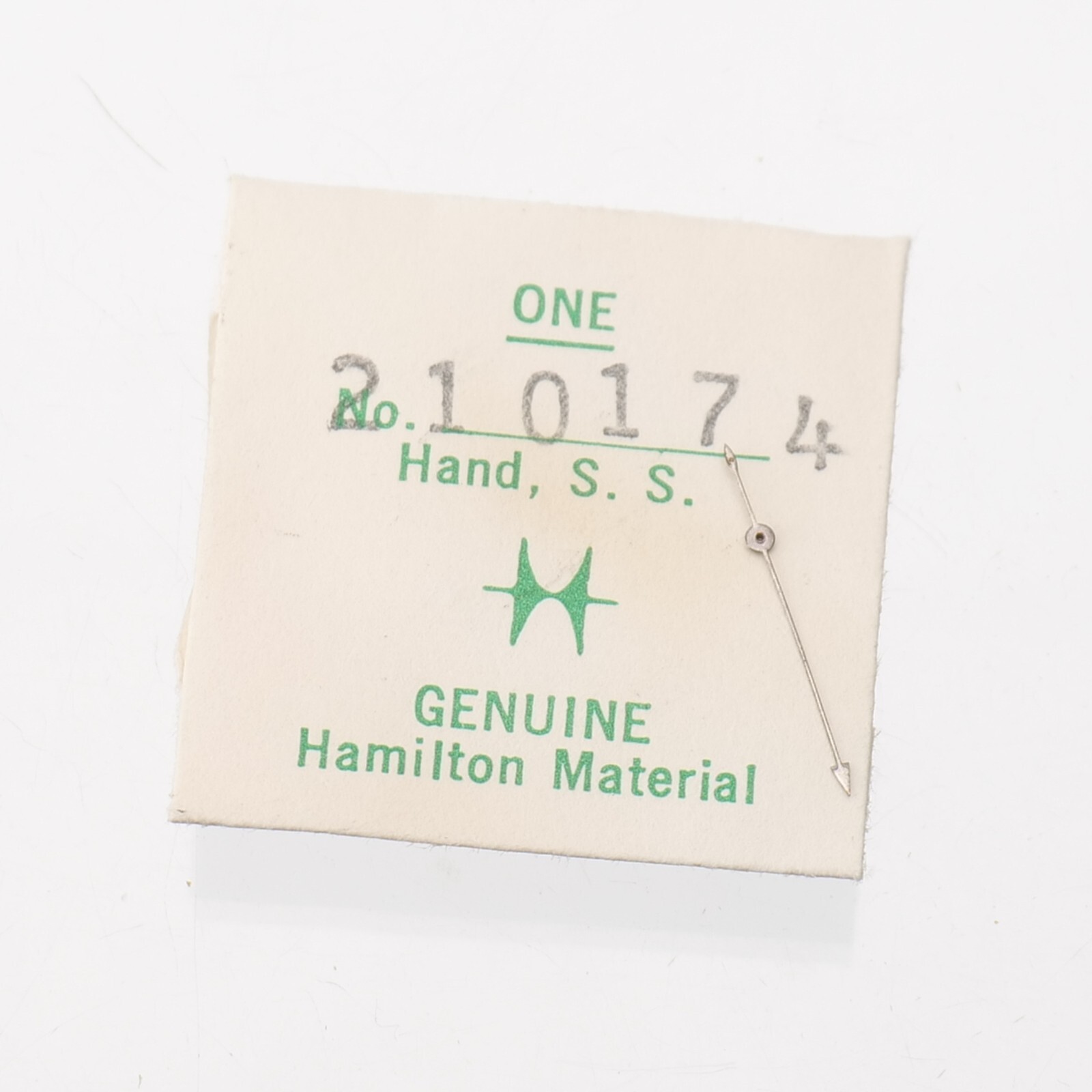 Hamilton 210174 Seconds Silver 11mm Spear Red Tip Hand NOS Watchmakers (H23)