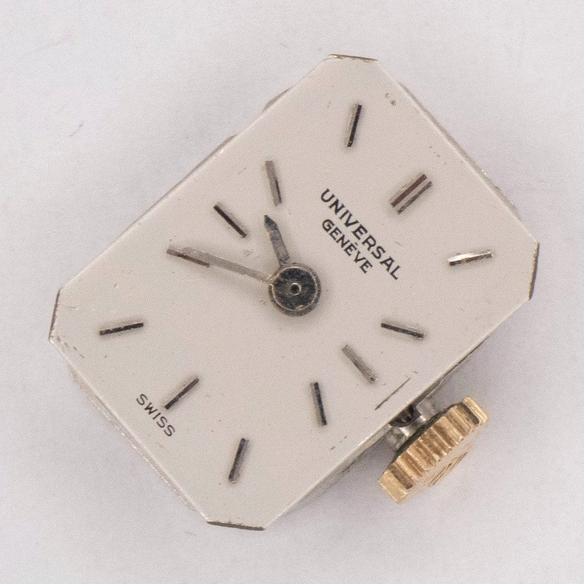 Vintage Universal Genève Caliber 01 17-Jewel Wristwatch Movement, Ticks a Bit