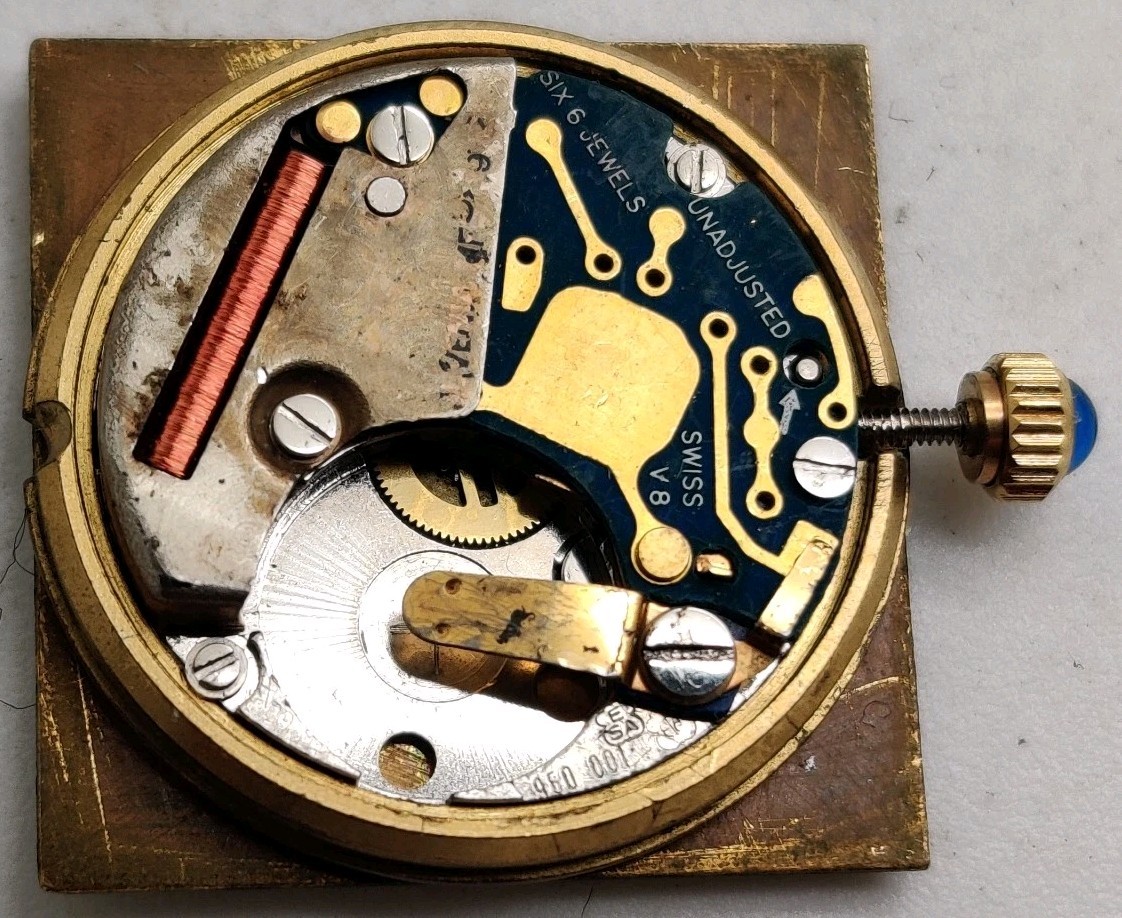 Juvenia ETA Cal. 950.001 Swiss quartz watch movement For Repair