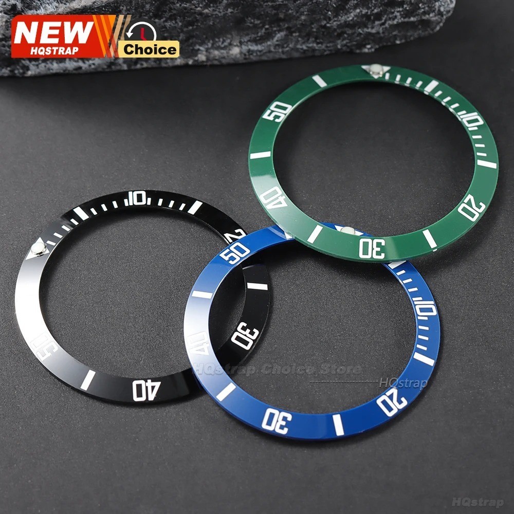HQSTRAP 38mm Ceramic rings For Submersible Watch Case Alloy Watch Bezel Insert R