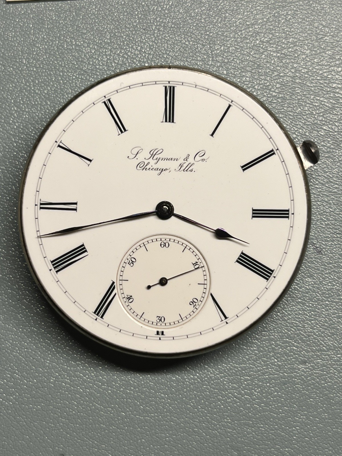 Running 1883 Private Label Louis Audemars & Cie 16s Hunter Pocket Watch Movement