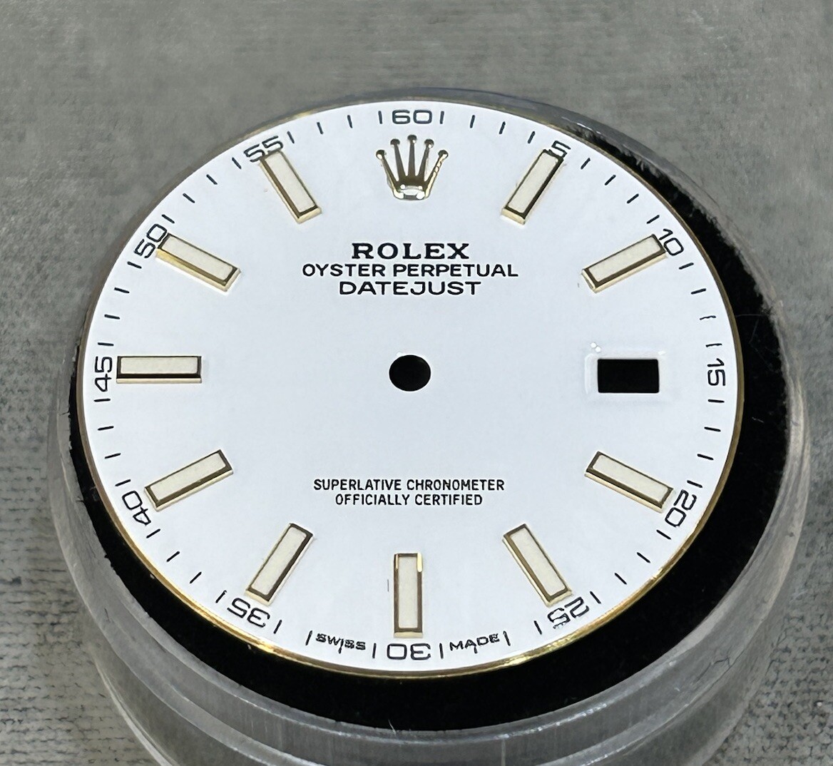 Rolex 41mm Datejust White Index Luminescent Dial For Model 126333 & 126303 MINT