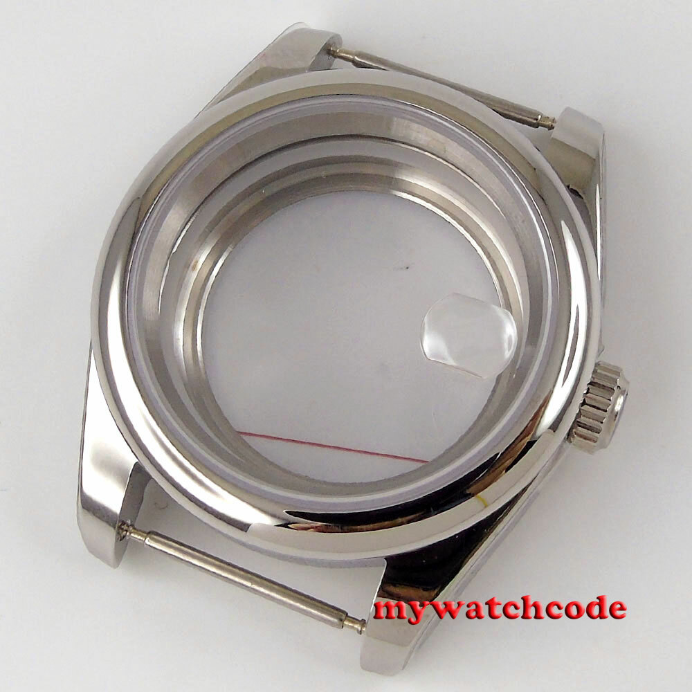 36mm Sapphire Glass Automatic Watch Case + bracelet Fit ETA 2824 8215 NH35 NH36