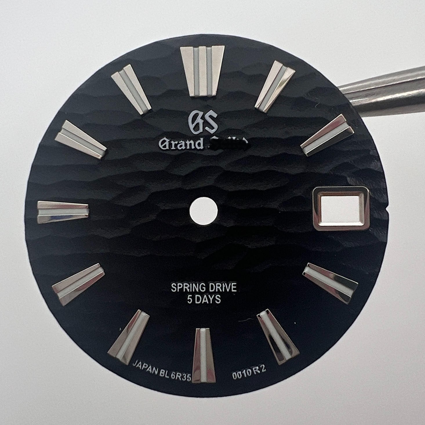 28.5mm Watch Dial Green Luminous for NH35 GS Ripple Pattern Dials