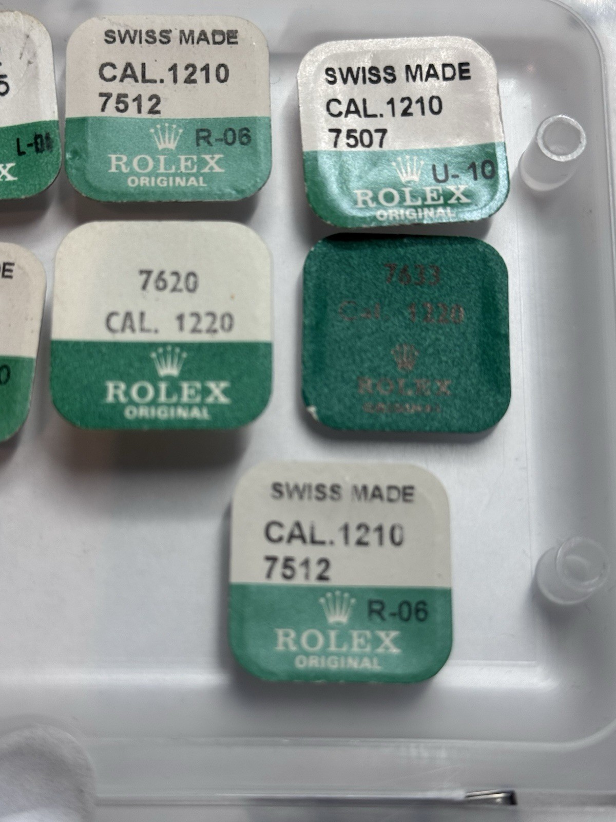 Rolex 1210 1215 1220 1225 NEW parts 7633 7568 7592 7512 7507 7620 NOS Wheels