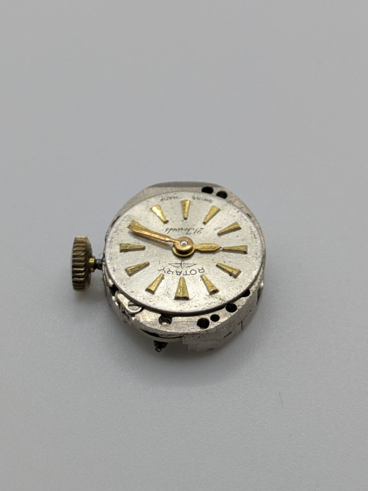 Rotary AS 1677 21 Jewels Manual Wind Watch Movement Swiss UNTESTED 15.6mm