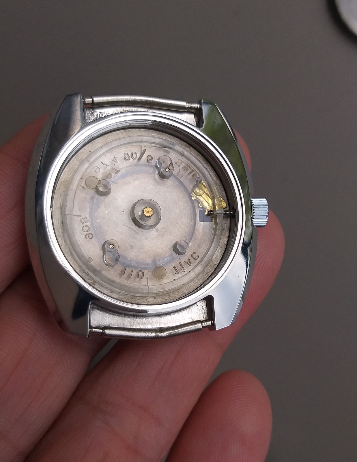 Fontainemelon FHF 974 Project Watch 35mm Swiss Case and Dial Vintage 1970’s NOS