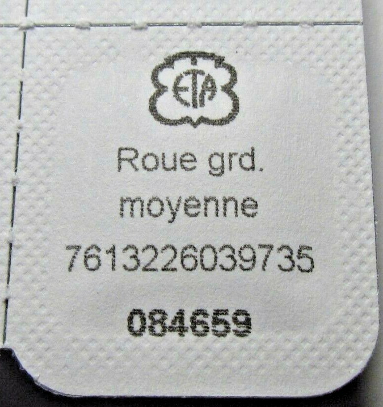 New Sealed ETA / Valjoux 7750 Watch Parts (Balance, Fork, Wheels, Pinions etc.)