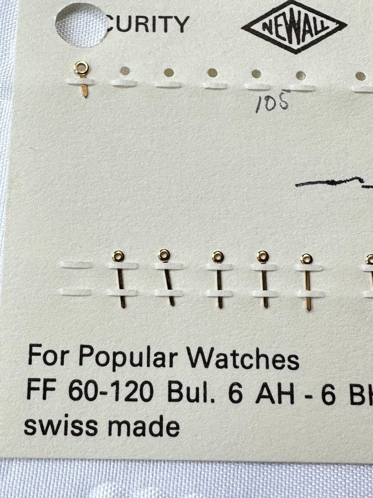 Newall GILT Stick Watch Hands MODELS IN DESCRIPTION LOT AS SHOWN 20-53