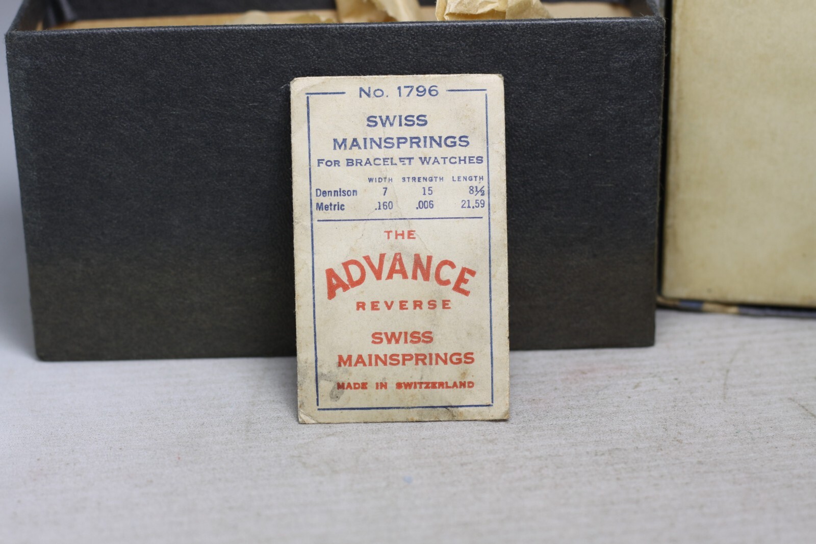 ADVANCE Mainspring no 1796 7X15X8 1/2 8Q