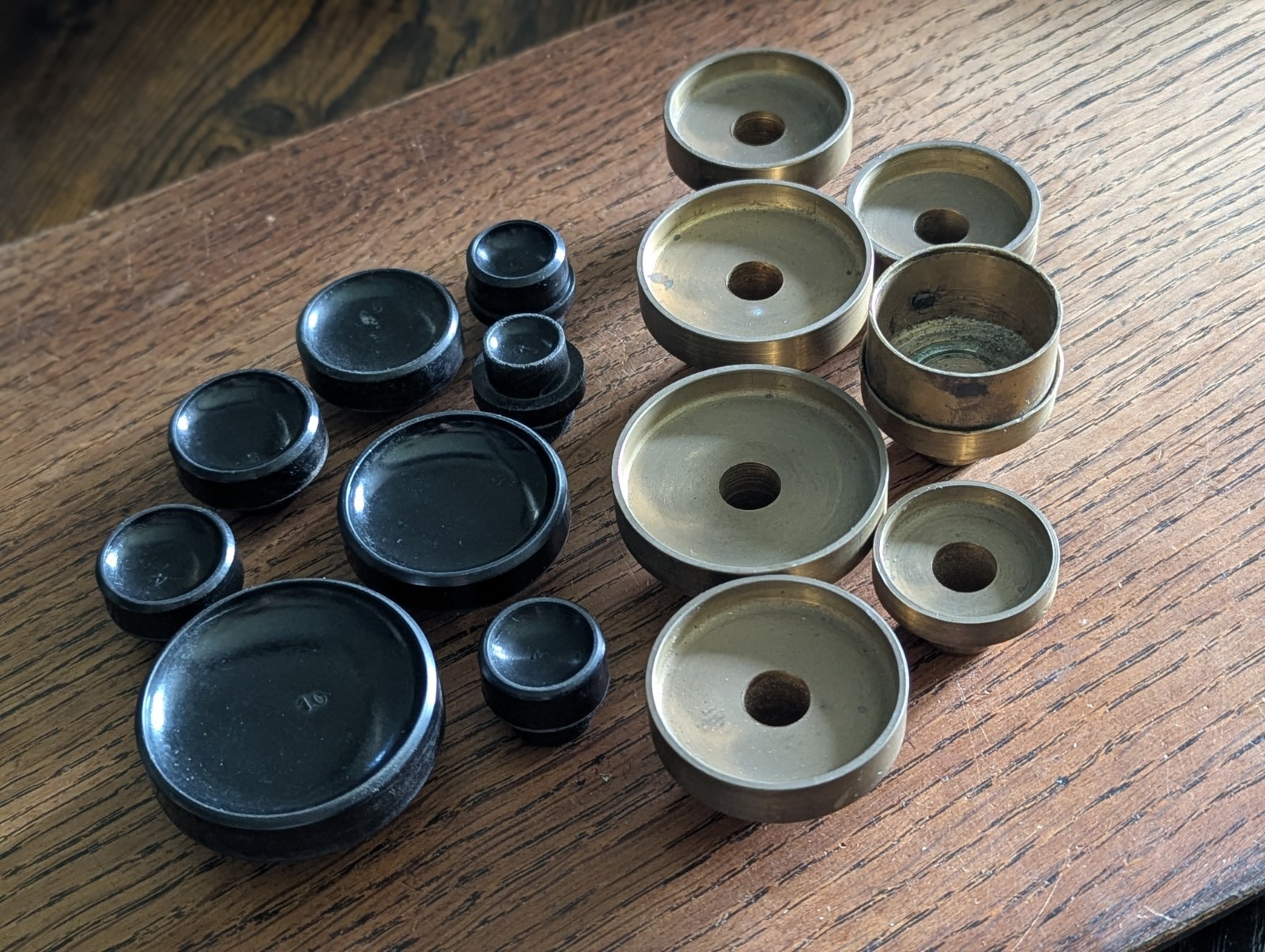 Robur Crystal Press Dies, Brass / Bakelite, Used, Various Sizes #S270