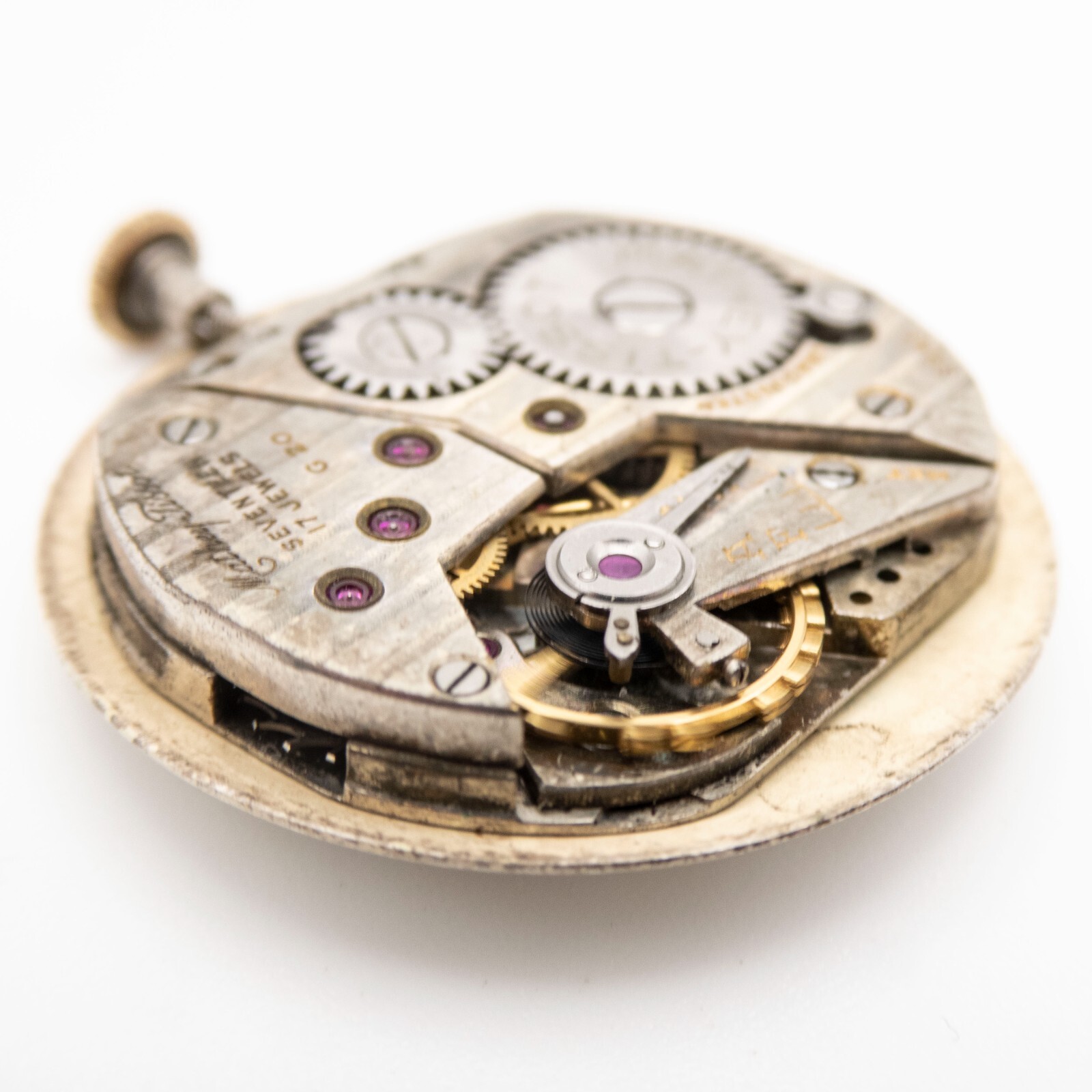 Vintage Mathey-Tissot 23.2 x 20 x 5.4 mm Ref G20 17-Jewel Wristwatch Movement