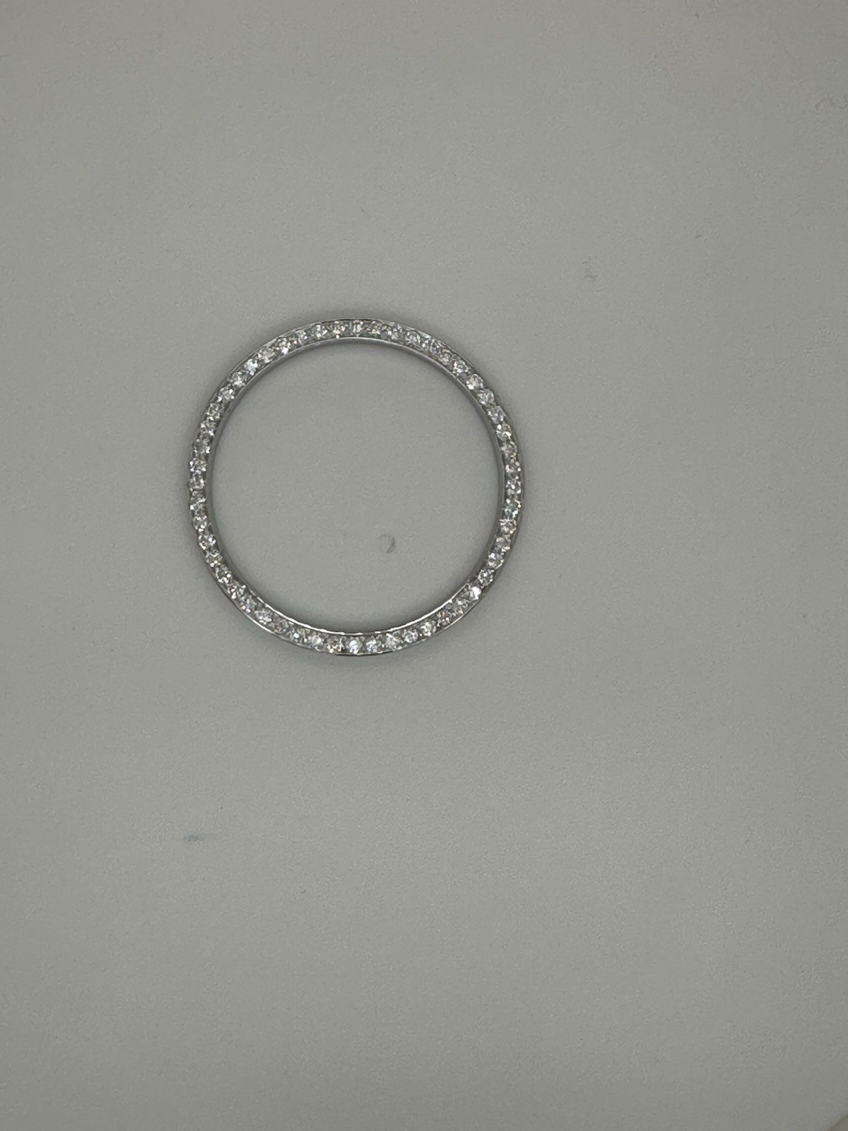 Custom Diamond Bezel 1.05 CT’. Set in Stainless Steel For Rolex Men’s 36MM Date