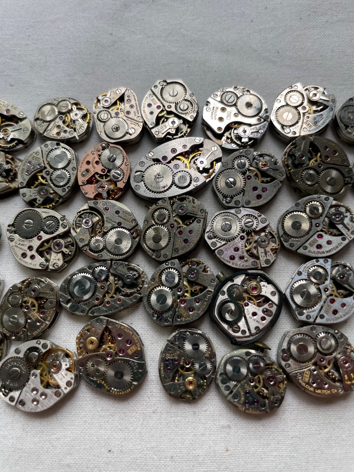 40 movement for USA ladies watches AS IS – Elgin Bulova Waltham Gruen etc.