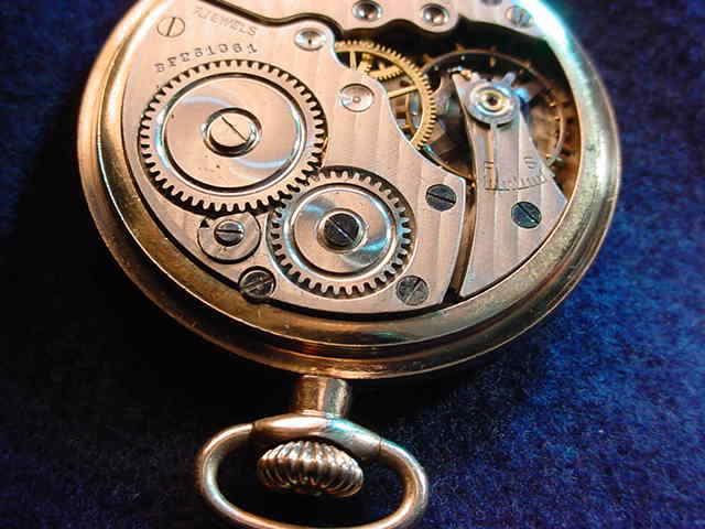 NEW YORK STANDARD 12 SIZE OPEN FACE GOLD FILLED WATCH–GREAT CASE!! #2411